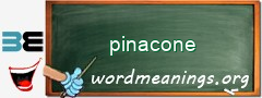 WordMeaning blackboard for pinacone